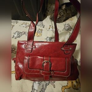 SALE ** BRAND NEW ** Elegant Red Leather Women's Bag